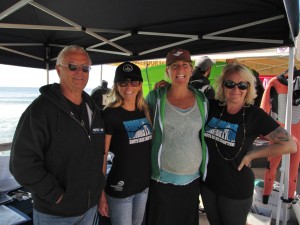 Surfrider welcomes Ashley Lloyd. L-R: Jim Littlefield, Amber Jones, Ashley Lloyd, Jeana Owens. We sincerely appreciate Ashley's support of our chapter!
