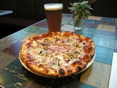 pizza and beer
